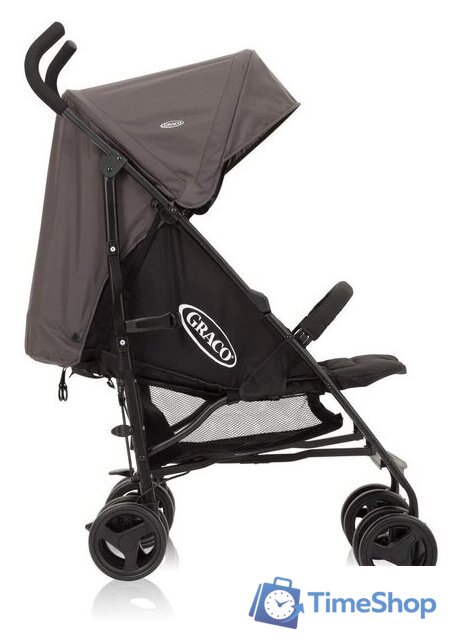 Коляска прогулочная «книга» Graco TraveLite (black/grey) - Изображение №2 — Интернет-магазин Time-Shop