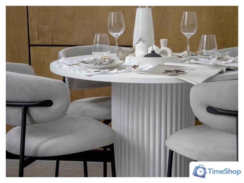 Кухонный стол Notta Барел 110 615167 (белый/белый) - Изображение №7 — Интернет-магазин Time-Shop