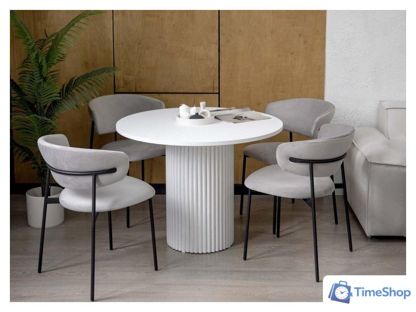 Кухонный стол Notta Барел 110 615167 (белый/белый) - Изображение №5 — Интернет-магазин Time-Shop