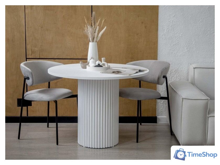 Кухонный стол Notta Барел 110 615167 (белый/белый) - Изображение №4 — Интернет-магазин Time-Shop