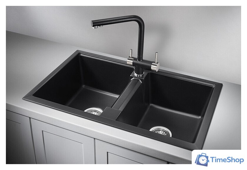 Кухонная мойка Granula GR-8101 (шварц) - Изображение №2 — Интернет-магазин Time-Shop