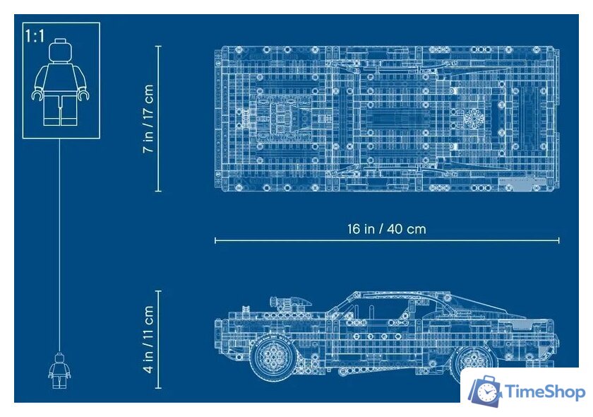 Конструктор LEGO Technic 42111 Dodge Charger Доминика Торетто - Изображение №16 — Интернет-магазин Time-Shop