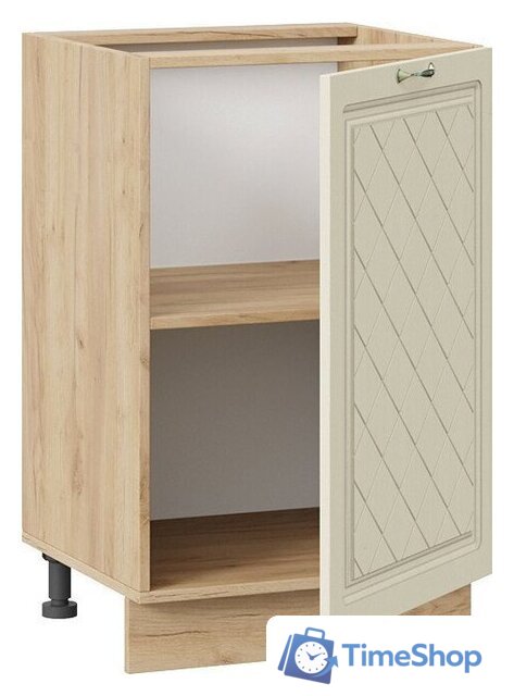 Шкаф напольный Трия Бьянка 1Н5 (дуб крафт золотой/дуб ваниль) - Изображение №3 — Интернет-магазин Time-Shop