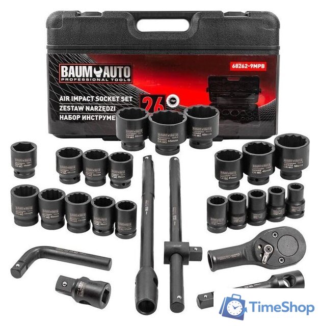 Универсальный набор инструментов BaumAuto BM-68262-9MPB (26 предметов) - Изображение №1 — Интернет-магазин Time-Shop