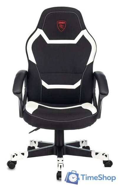 Игровое (геймерское) кресло Zombie 10 (черный/белый) - Изображение №2 — Интернет-магазин Time-Shop