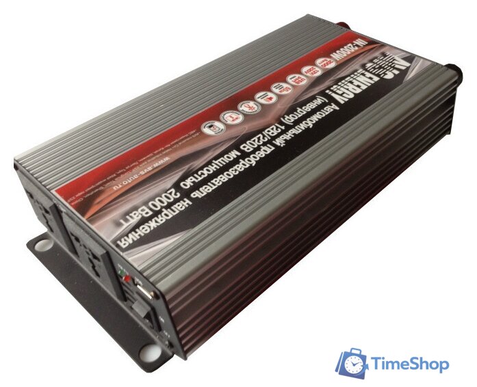 Автомобильный инвертор AVS Energy 12/220V IN-2000W - Изображение №3 — Интернет-магазин Time-Shop