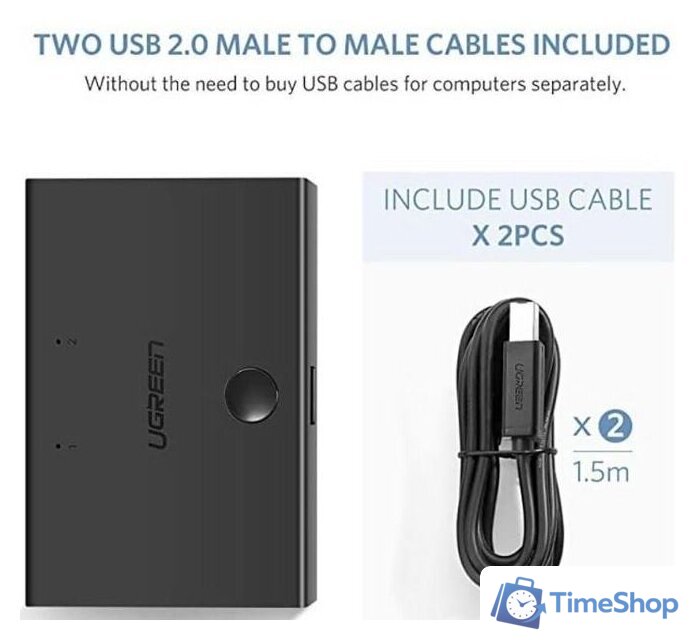 Разветвитель Ugreen 30345 - Изображение №3 — Интернет-магазин Time-Shop