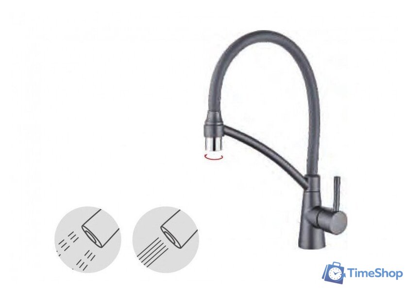 Смеситель Ledeme L4399D-12 - Изображение №4 — Интернет-магазин Time-Shop