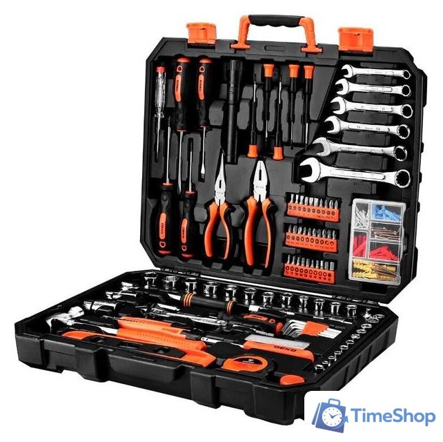 Универсальный набор инструментов Deko DKMT208 (208 предметов) - Изображение №1 — Интернет-магазин Time-Shop