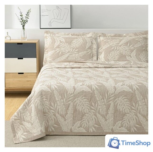 Набор текстиля для спальни Arya Tropic 8680943102799 180x240 (бежевый) - Изображение №5 — Интернет-магазин Time-Shop