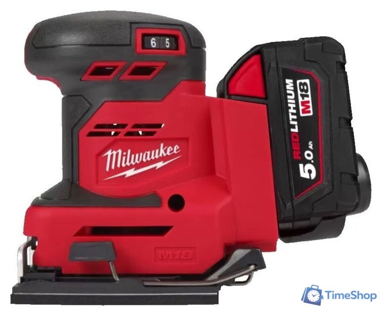 Виброшлифмашина Milwaukee M18 BQSS-502B 4933479967 (с 2-мя АКБ, сумка) - Изображение №1 — Интернет-магазин Time-Shop
