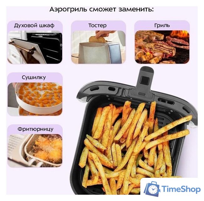 Аэрогриль (аэрофритюрница) Kitfort KT-8151 - Изображение №3 — Интернет-магазин Time-Shop