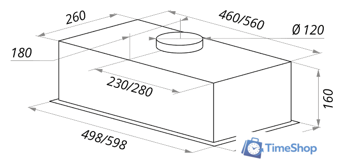 Кухонная вытяжка MAUNFELD Crosby Light (C) 60 (черный) - Изображение №2 — Интернет-магазин Time-Shop