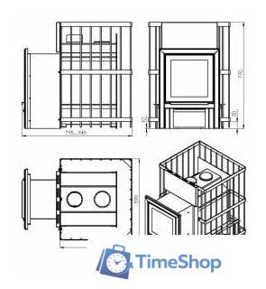 Банная печь Мета-Бел ПБМ 16 ПС - Изображение №4 — Интернет-магазин Time-Shop