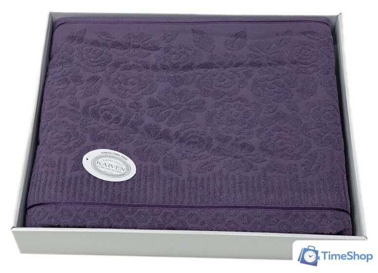 Плед Karven Rose Евро P 959 v12 (фиолетовый) - Изображение №1 — Интернет-магазин Time-Shop