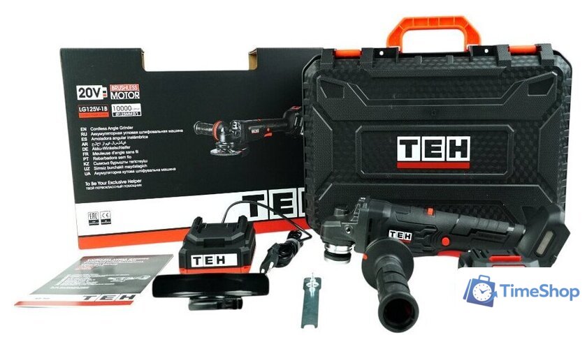 Угловая шлифмашина TEH LG125V-1B (с 1-им АКБ, кейс) - Изображение №12 — Интернет-магазин Time-Shop