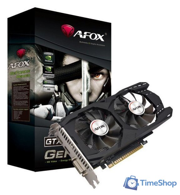 Видеокарта AFOX GeForce GTX 1050 Ti 4GB GDDR5 AF1050TI-4096D5H7-V9 - Изображение №6 — Интернет-магазин Time-Shop