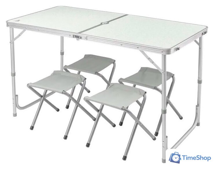 Стол со стульями Coyote HKTB-1002 (серый) - Изображение №1 — Интернет-магазин Time-Shop