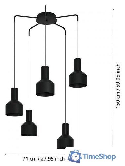 Подвесная люстра Eglo Casibare 99553 - Изображение №4 — Интернет-магазин Time-Shop