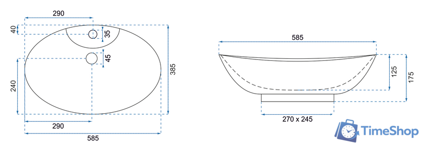 Умывальник Rea Rosa 2 - Изображение №4 — Интернет-магазин Time-Shop
