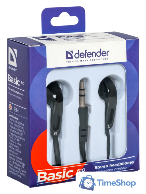 Наушники Defender Basic 610 - Изображение №2 — Интернет-магазин Time-Shop