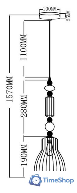 Подвесная люстра Moderli Charm V10904-P - Изображение №5 — Интернет-магазин Time-Shop