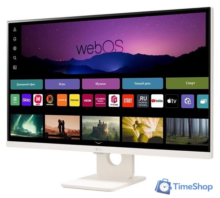 Smart монитор LG MyView Smart Monitor 27SR50F-W - Изображение №2 — Интернет-магазин Time-Shop