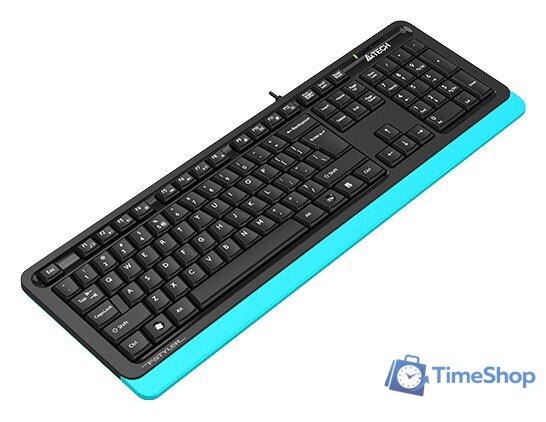 Клавиатура A4Tech Fstyler FKS10 (черный/синий) - Изображение №4 — Интернет-магазин Time-Shop