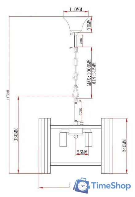 Подвесная люстра Moderli Monte V10780-3P - Изображение №2 — Интернет-магазин Time-Shop