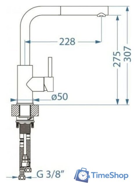 Смеситель Alveus Zeos P Monarch Bronze 1136503 - Изображение №2 — Интернет-магазин Time-Shop