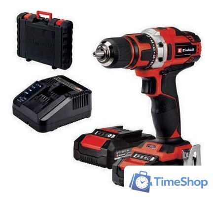 Дрель-шуруповерт Einhell TE-CD 18/40-1 Li 4513939 (с 2-мя АКБ, кейс) - Изображение №3 — Интернет-магазин Time-Shop