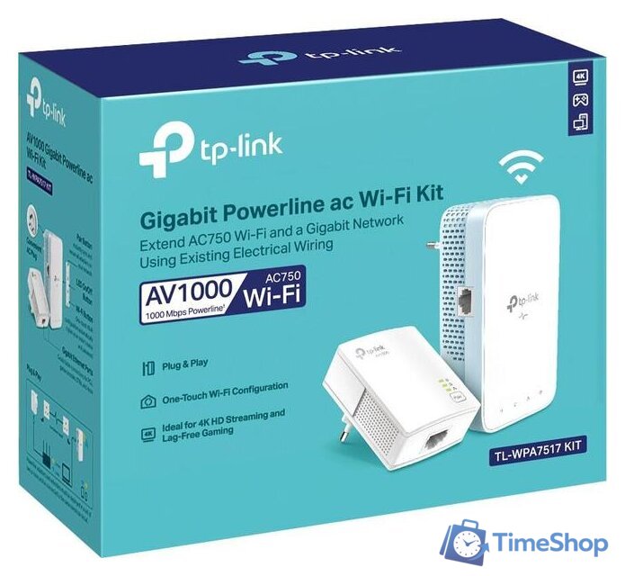 Комплект powerline-адаптеров TP-Link TL-WPA7517 KIT - Изображение №6 — Интернет-магазин Time-Shop