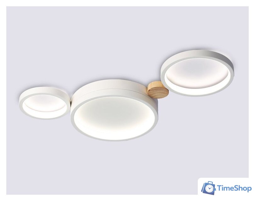 Припотолочная люстра Ambrella light FL4812/3 WH - Изображение №1 — Интернет-магазин Time-Shop