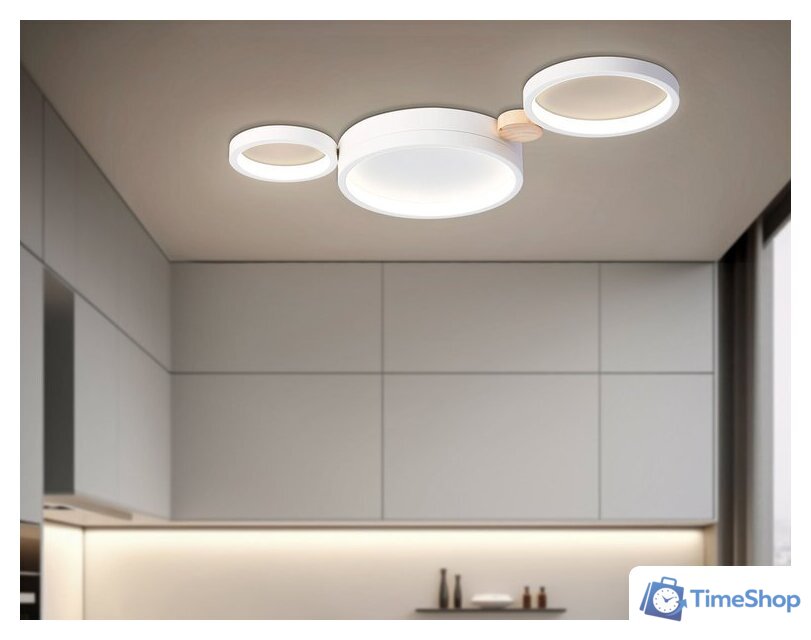 Припотолочная люстра Ambrella light FL4812/3 WH - Изображение №8 — Интернет-магазин Time-Shop