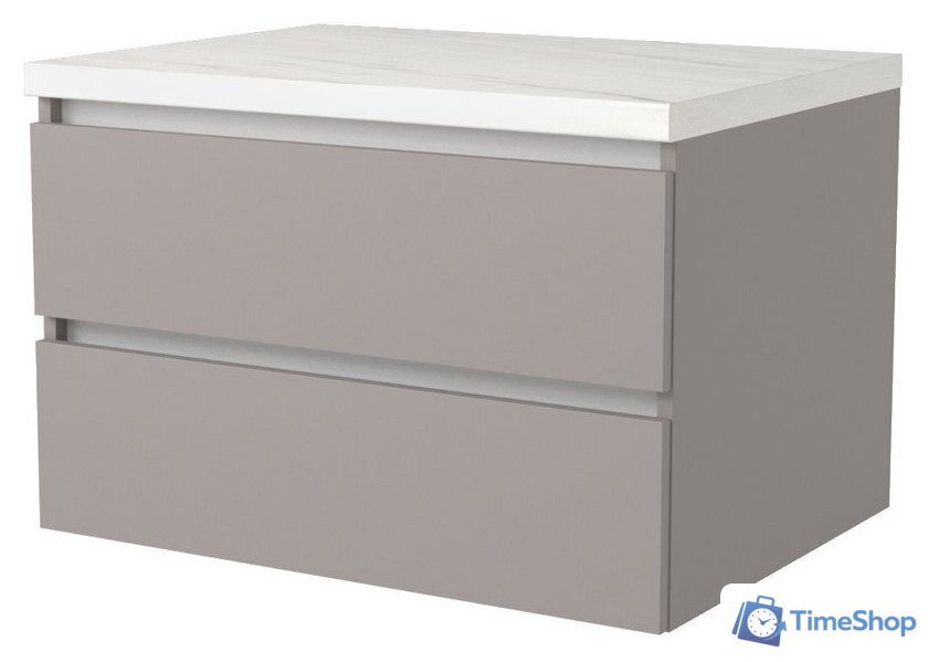  Дабер Тумба под умывальник 002 Т2.8.0.4Б (серый/белый) - Изображение №1 — Интернет-магазин Time-Shop