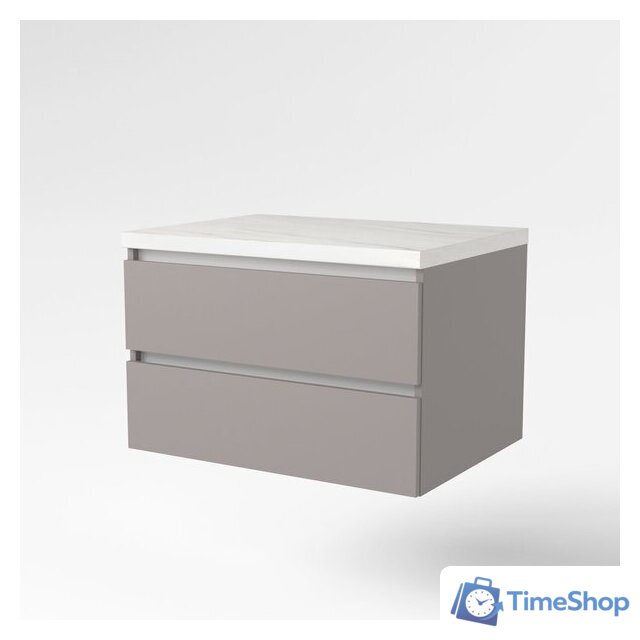  Дабер Тумба под умывальник 002 Т2.8.0.4Б (серый/белый) - Изображение №2 — Интернет-магазин Time-Shop