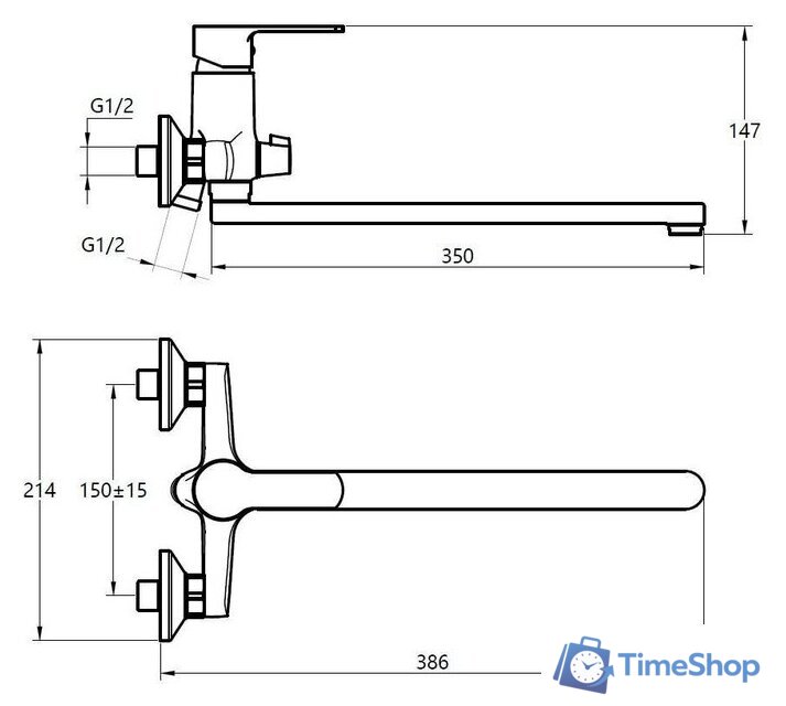 Смеситель Voda Drop DP31 - Изображение №3 — Интернет-магазин Time-Shop