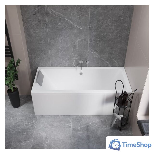 Ванна Lauter Oasis 190 21203090 (с ножками, серым подголов., белый лиц. и торц.экран) - Изображение №12 — Интернет-магазин Time-Shop