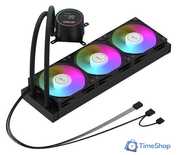 Система жидкостного охлаждения для процессора Coolleo Ice Fairy Dig 360 Lite (черный) - Изображение №3 — Интернет-магазин Time-Shop