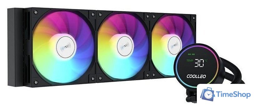 Система жидкостного охлаждения для процессора Coolleo Ice Fairy Dig 360 Lite (черный) - Изображение №1 — Интернет-магазин Time-Shop