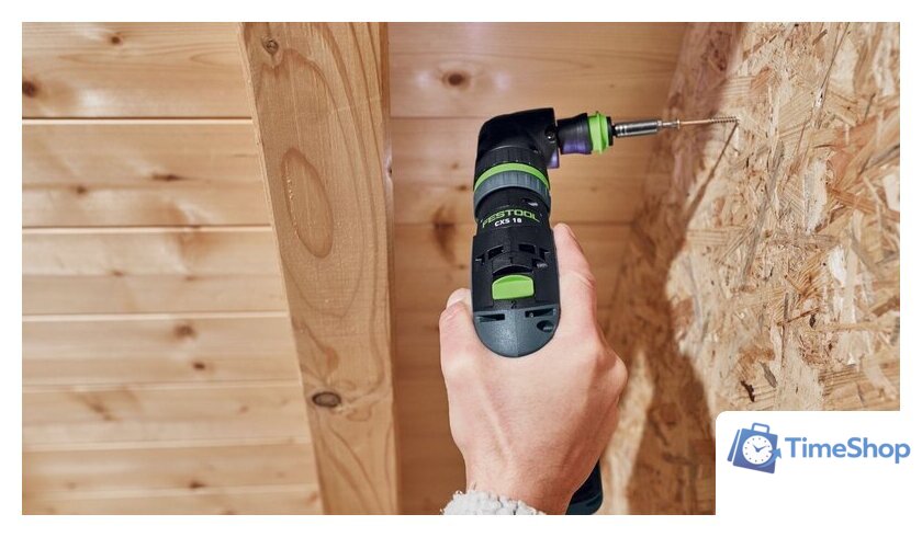 Дрель-шуруповерт Festool CXS 18-Basic 576882 (без АКБ, кейс) - Изображение №4 — Интернет-магазин Time-Shop