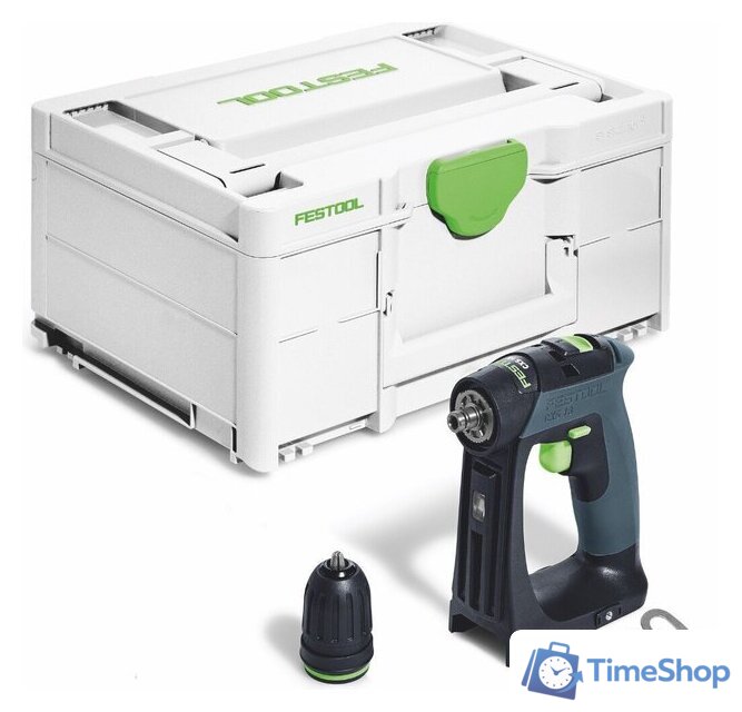 Дрель-шуруповерт Festool CXS 18-Basic 576882 (без АКБ, кейс) - Изображение №1 — Интернет-магазин Time-Shop
