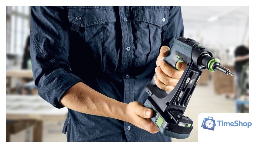 Дрель-шуруповерт Festool CXS 18-Basic 576882 (без АКБ, кейс) - Изображение №3 — Интернет-магазин Time-Shop