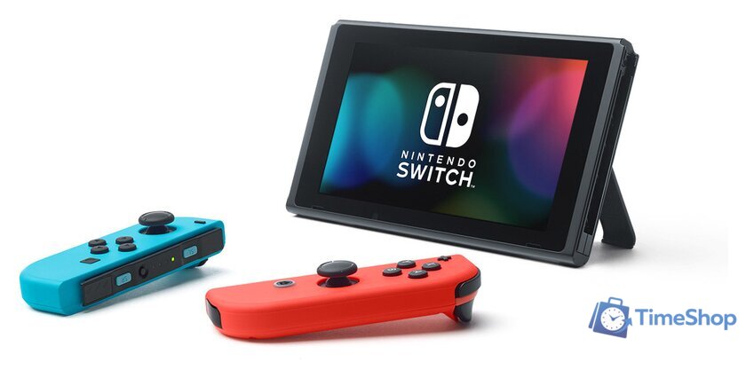 Игровая приставка Nintendo Switch 2019 (с неоновыми Joy-Con) - Изображение №4 — Интернет-магазин Time-Shop