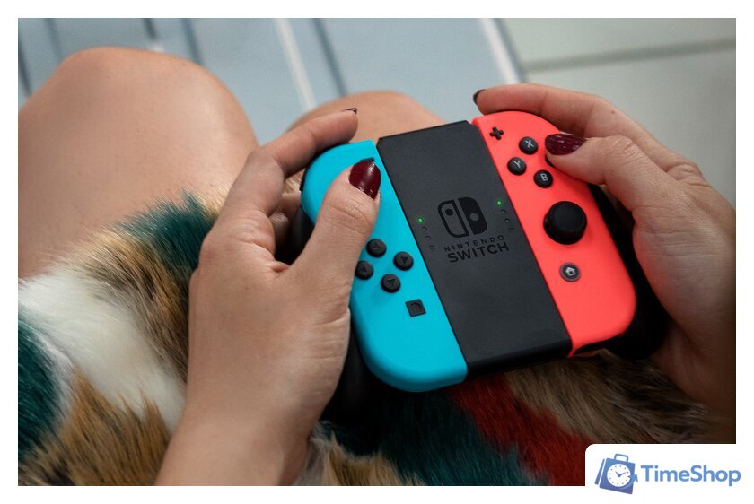 Игровая приставка Nintendo Switch 2019 (с неоновыми Joy-Con) - Изображение №9 — Интернет-магазин Time-Shop