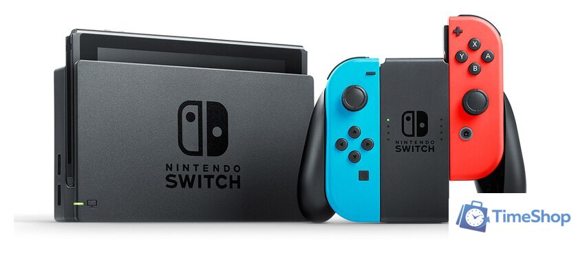 Игровая приставка Nintendo Switch 2019 (с неоновыми Joy-Con) - Изображение №2 — Интернет-магазин Time-Shop