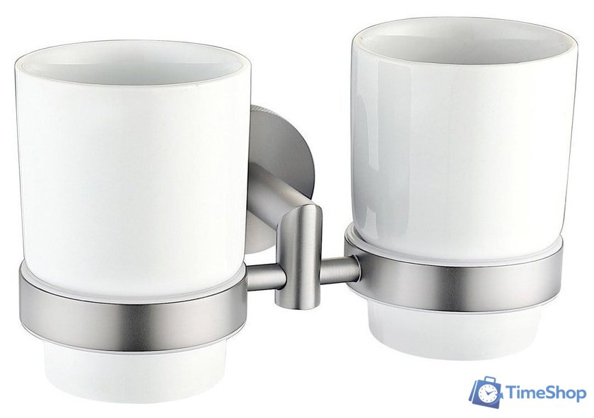 Стакан для зубной щетки и пасты Allen Brau Priority 6.31003-BN (двойной) - Изображение №1 — Интернет-магазин Time-Shop