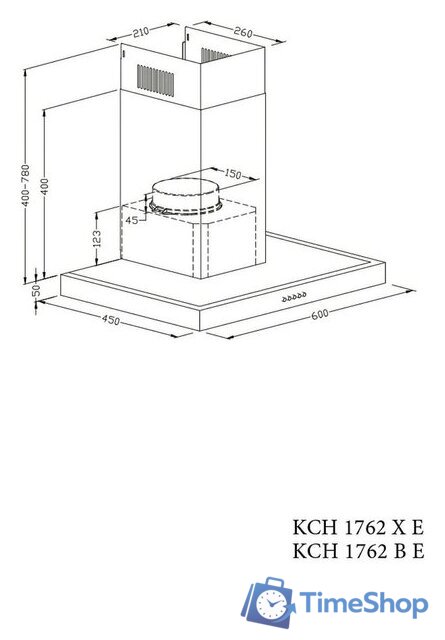 Кухонная вытяжка Kernau KCH 1762 X E - Изображение №3 — Интернет-магазин Time-Shop