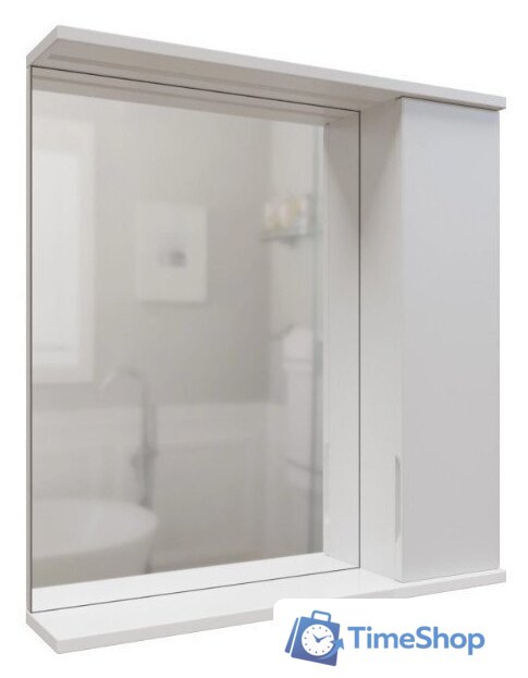  Mixline Шкаф с зеркалом для ванной Лайн 60 553011 (правый, с подсветкой) - Изображение №2 — Интернет-магазин Time-Shop