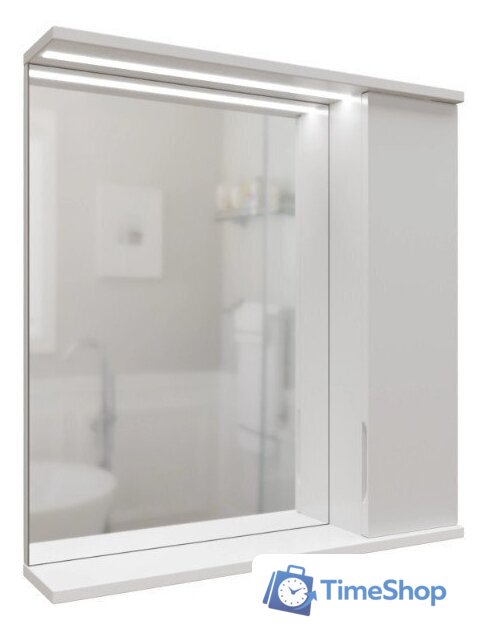 Mixline Шкаф с зеркалом для ванной Лайн 60 553011 (правый, с подсветкой) - Изображение №1 — Интернет-магазин Time-Shop